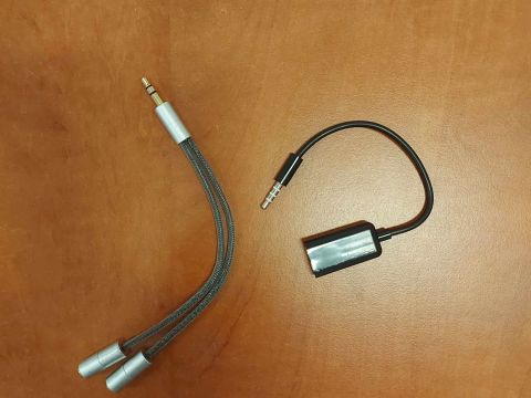 Adapters Single Stereo 3.5mm Jack - 2x Mono Jacks 3.5mm