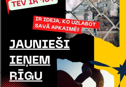 JAUNIEŠI IEŅEM RĪGU